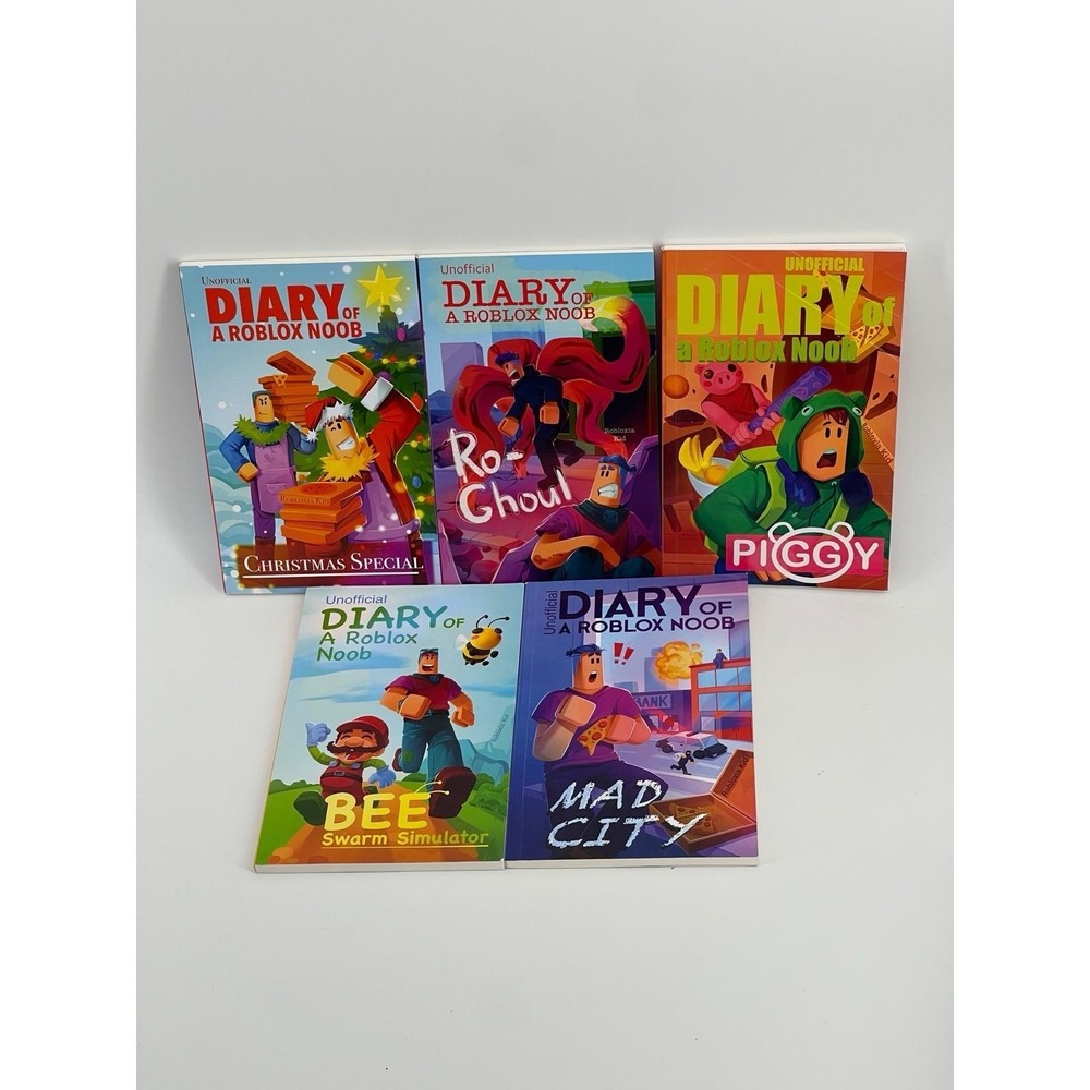 Diary‎ of a Roblox Noob Box Set Paperback 5 Books Kids Robloxia Kid